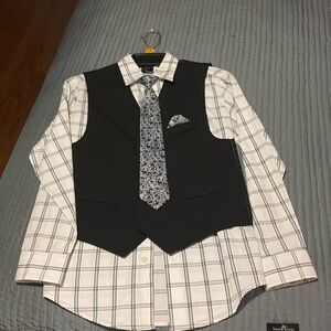 Boys dress shirt & pants set